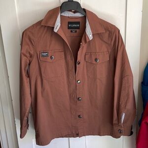 WILDFANG The Essential Shacket Tan Light Brown Adult Medium EUC